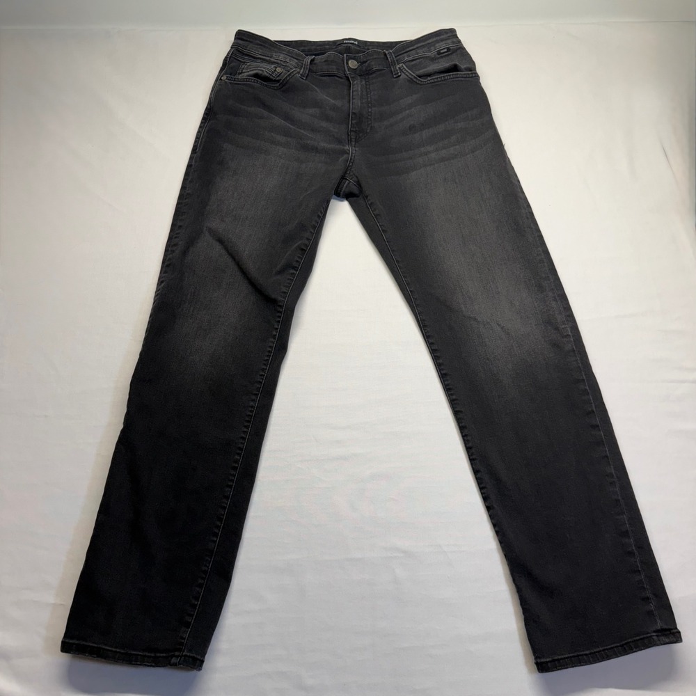 Mavi Zach Straight Leg Jeans Mens 32x30 Gray Wash Stretch Casual Classic